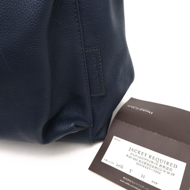 ○ダニエル＆ボブ Daniel＆Bob イドリス 牛革 トートバッグ BRISCOLA IDRIS 2WAY ショルダーバッグ シボ革 シュリンクレザー メン  中古_8