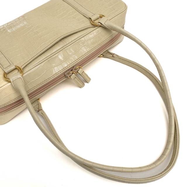 ○濱野 ハマノ HAMANO 牛革 ハンドバッグ レジェクロコ サイドボストン  