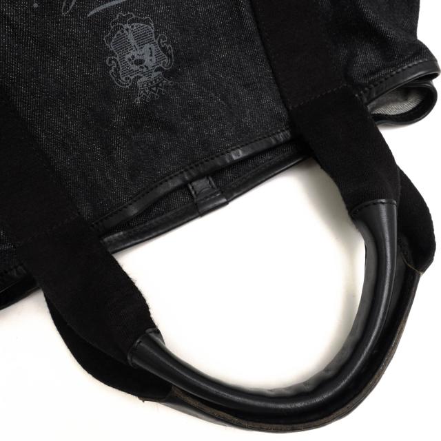 ○フェリージ Felisi 藍 INDIGO 一部牛革 トートバッグ 16/44/DW+A インディゴ染め ユニセックス 男女兼用 デニム レディース 【中 中古