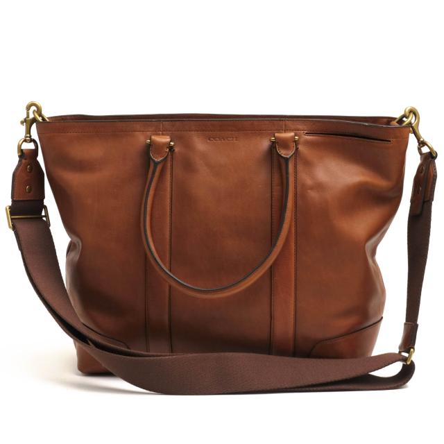 ○コーチ COACH 牛革 カーフ トートバッグ 70600 Bleecker Legacy Business Tote ブリーカー レガシー ビジネストート 2WAY ショル 中古