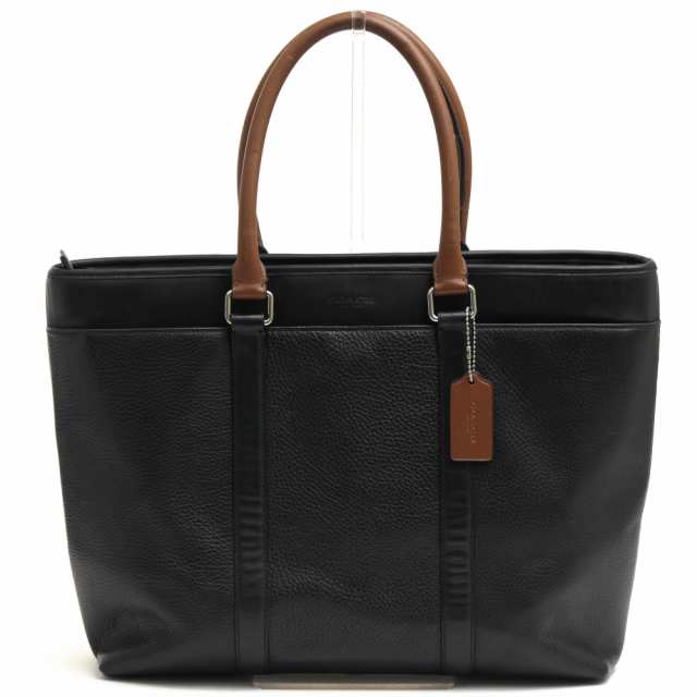 ○コーチ COACH ペブルドレザー 牛革 トートバッグ F55410 PERRY BUSINESS TOTE IN PEBBLE LEATHER ペリー ビジネストート シボ革 中古