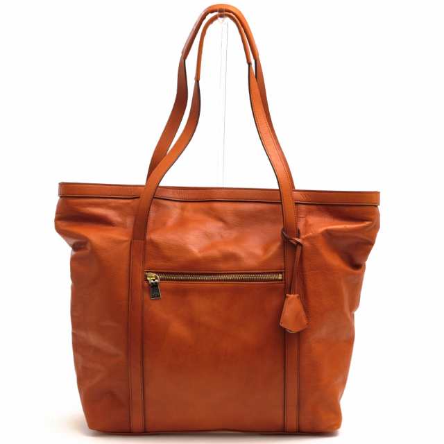 ○アニアリ aniary アイディアルアンティークレザー 牛革 トートバッグ 01-02016 Antique Leather Tote A4サイズ収納可 迷彩・カモ 中古