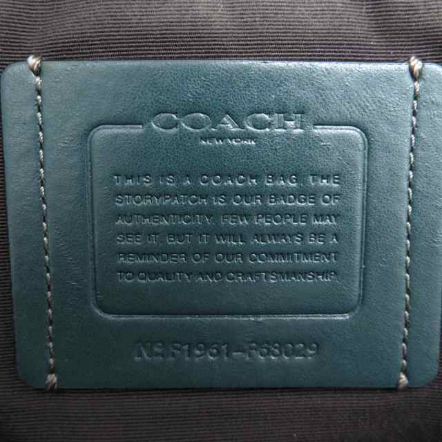 ○コーチ COACH クロスグレインレザー 牛革 ビジネスバッグ F68029 BECKETT PORTFOLIO BRIEF ベケット ポートフォリオ ブリーフ A4 中古