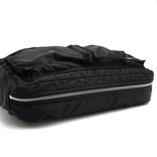 ○ポーター 吉田カバン PORTER ナイロンツイル ポリエステル綿ボンディング加工 ビジネスバッグ 622-79308 TANKER BRIEFCASE タン 中古_5