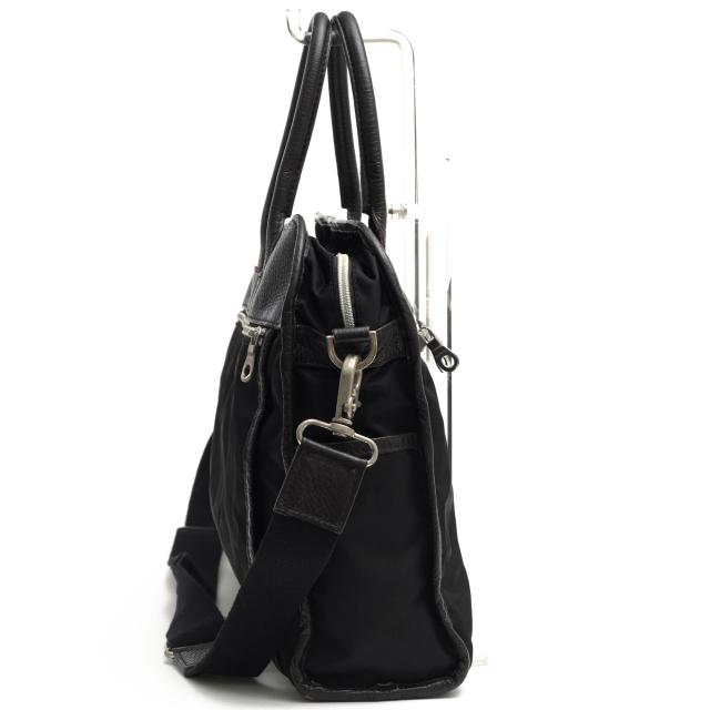 ○オロビアンコ orobianco 伊リモンタ社ナイロン 牛革 ビジネスバッグ SENZAREGOLA-B センツァゴーラ A4サイズ収納可 2WAY ショル  中古 ○オロビアンコ orobianco 伊リモンタ社ナイロン 牛革 ビジネスバッグ