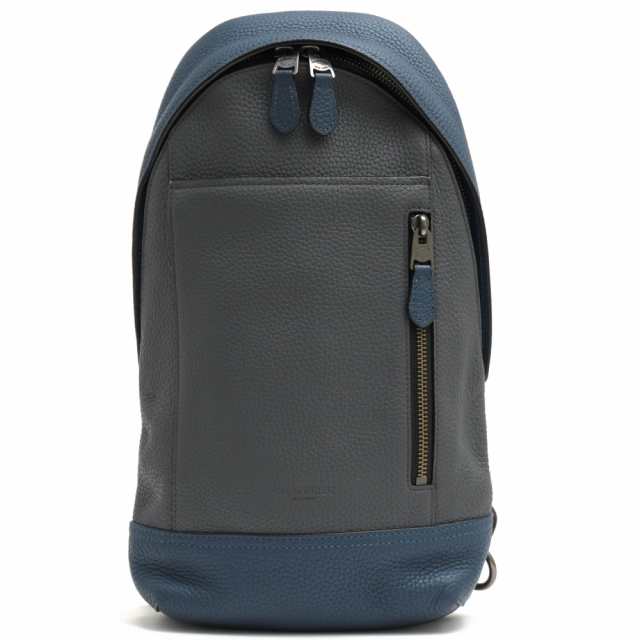 ○コーチ COACH ペブルドレザー 牛革 ショルダーバッグ 23689 Manhattan Sling Pack In Colorblock マンハッタン スリング パック 中古