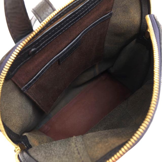 ○ゲンテン genten ミネルバボックス 牛革 リュック 41554 Tosca Noble トスカノーブル ベジタブルタンニン鞣し シボ革 シュリンク 中古_6