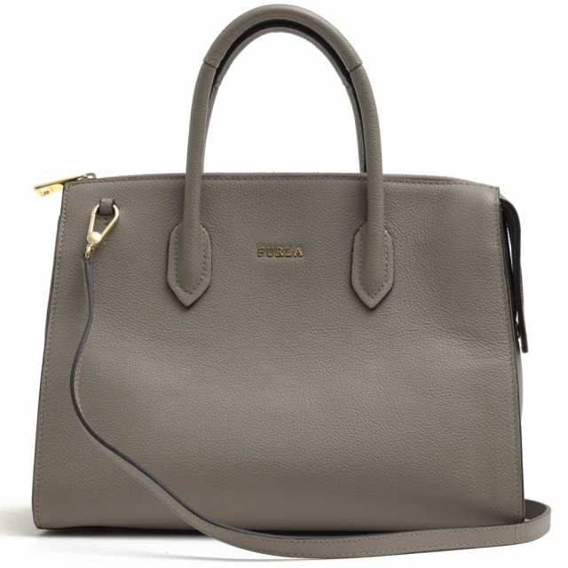 ○フルラ FURLA 牛革 トートバッグ PIN S SATCHEL ピン 2WAY ショルダーバッグ シボ革 シュリンクレザー レディース 【中古】  中古の通販はau PAY マーケット - ブランディング | au PAY マーケット－通販サイト