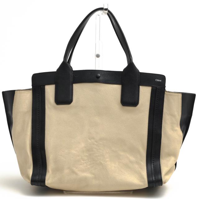 ○クロエ Chloe 牛革 カーフ トートバッグ ALYSON アリソン バイカラー 定番 レディース 【中古】 中古