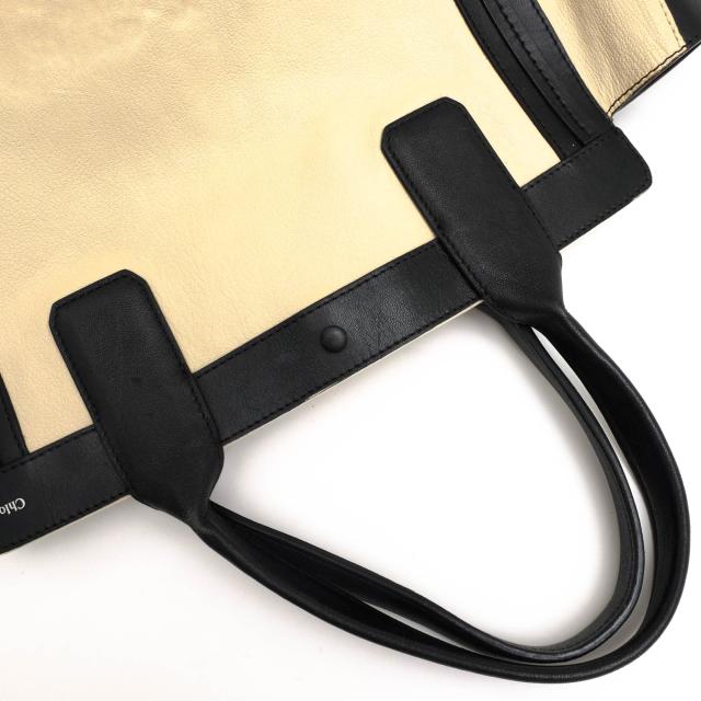 ○クロエ Chloe 牛革 カーフ トートバッグ ALYSON アリソン バイカラー