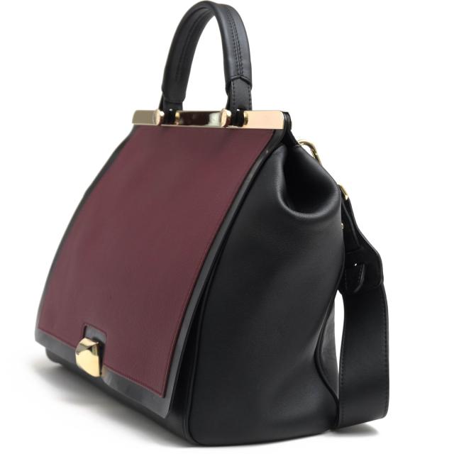 ○フルラ FURLA 牛革 トートバッグ CORTINA コルティナ フラップ式 2WAY ショルダーバッグ レディース 【中古】 中古_3