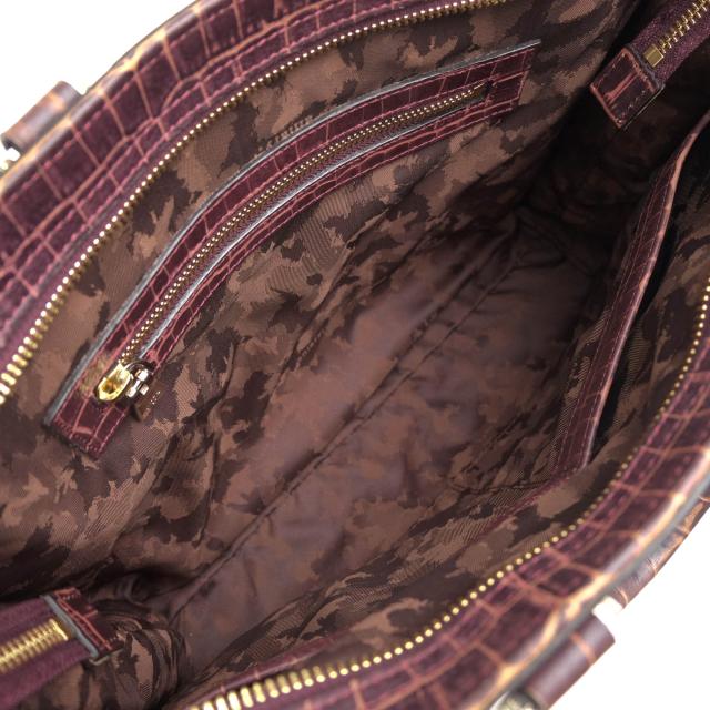 ○アニアリ aniary 牛革 ビジネスバッグ 27-01000 Tint Embossing Leather Brief case クロコ型押し 迷彩・カモフラージュ柄 メン  中古 ○アニアリ aniary 牛革 ビジネスバッグ 27-01000 Tint Embossing