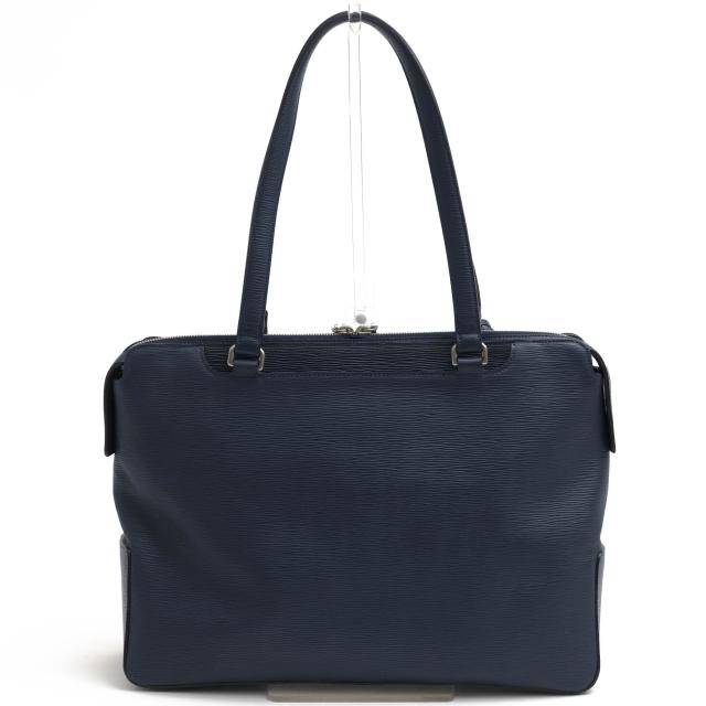 アニアリ ウェーブレザー ブリーフ ビジネスバッグ ネイビー A4可 PC