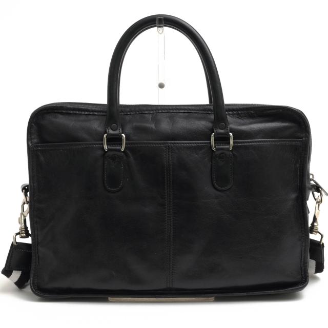 ○タスティング TUSTING Shoe Leather シューレザー 牛革 ビジネスバッグ Hargrave Brief ナチュラルワックス仕上げ 2WAY ショルダ 中古_1