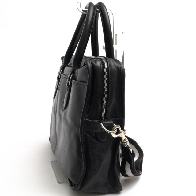 ○タスティング TUSTING Shoe Leather シューレザー 牛革 ビジネスバッグ Hargrave Brief ナチュラルワックス仕上げ 2WAY ショルダ 中古_3