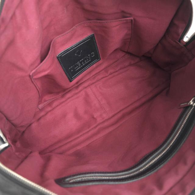 ○タスティング TUSTING Shoe Leather シューレザー 牛革 ビジネスバッグ Hargrave Brief ナチュラルワックス仕上げ 2WAY ショルダ 中古_7