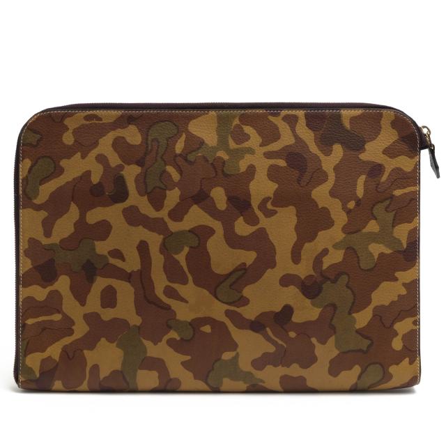 ○シセイ Cisei LINDOS リンドス カーフ 牛革 セカンドバッグ/クラッチバッグ 0934 LD DOCUMENT CASE ドキュメントケース L字ファ  中古