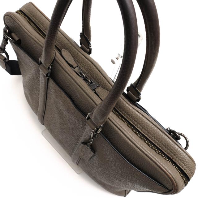 ○コーチ COACH ペブルドレザー 牛革 ビジネスバッグ 71778