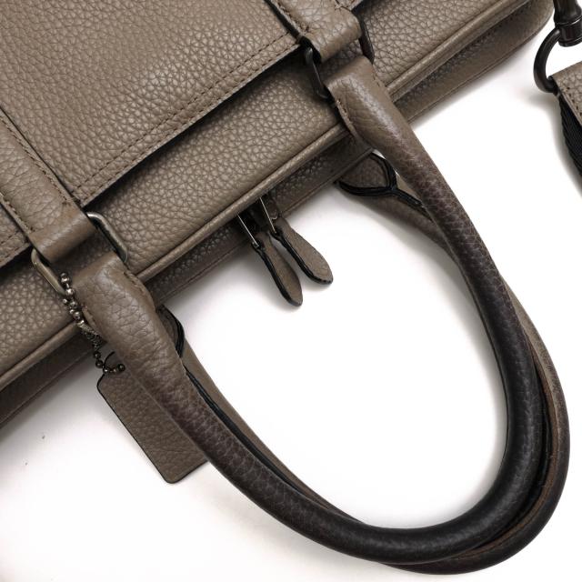 ○コーチ COACH ペブルドレザー 牛革 ビジネスバッグ 71778