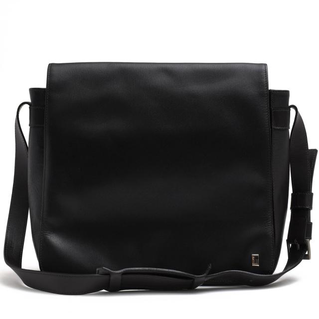 ○ダンヒル Dunhill 牛革 グレインカウハイド ショルダーバッグ SIDECAR サイドカー フラップ式 メッセンジャーバッグ メンズ 【中 中古の通販は 35,402円