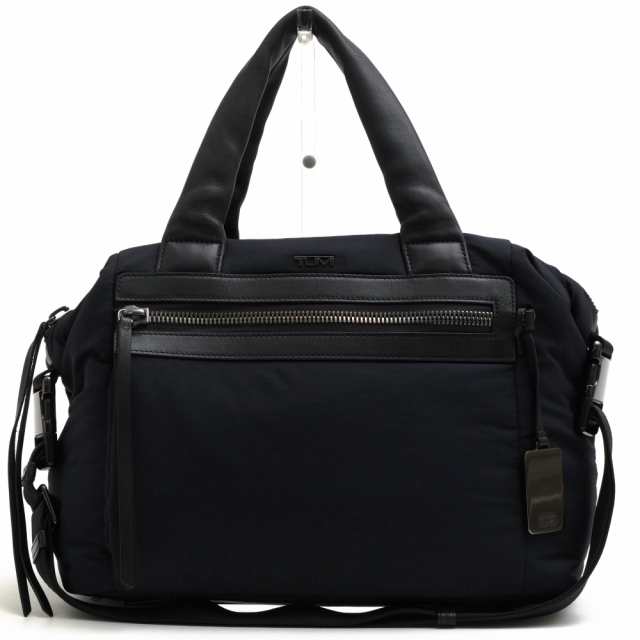 ○トゥミ TUMI ライトウェイトナイロン トートバッグ 79014NVY Verona Quinn Soft Quilted Nylon Tote 2WAY ショルダーバッグ ユニ 中古