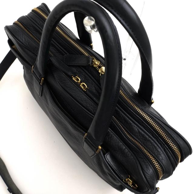 ○コーチ COACH イタリア産 チェルボレザー 牛革 ビジネスバッグ 70478 Crosby Leather Commuter クロスビー レザー コミューター 中古