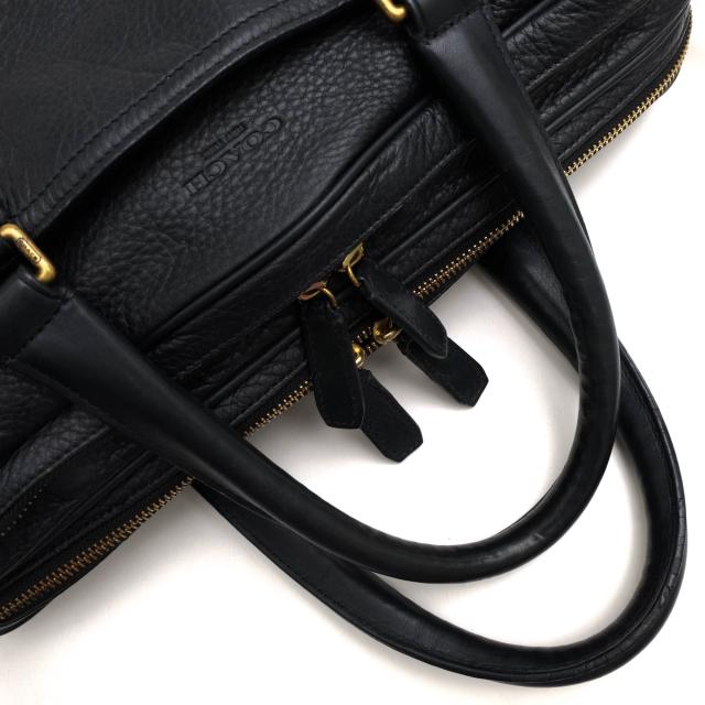 ○コーチ COACH イタリア産 チェルボレザー 牛革 ビジネスバッグ 70478 Crosby Leather Commuter クロスビー レザー コミューター 中古