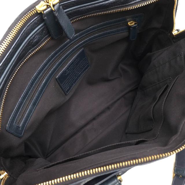 ○コーチ COACH イタリア産 チェルボレザー 牛革 ビジネスバッグ 70478 Crosby Leather Commuter クロスビー レザー コミューター 中古