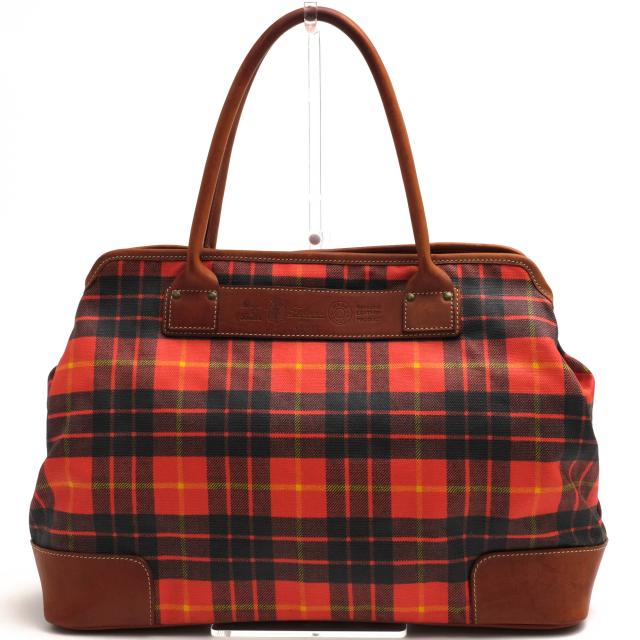 ○フェリージ Felisi スコティッシュキャンバス トートバッグ 12-33 タータンチェック柄 ユニセックス 男女兼用 メンズ 【中古】 中古