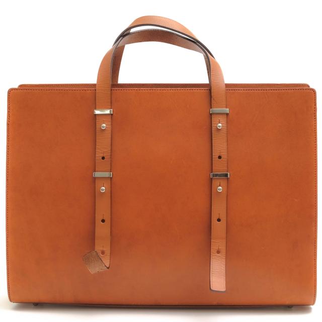 ○サラブレイス THOROUGH BRACE ヌメ革 牛革 ビジネスバッグ ハンドメイド メンズ 【中古】 中古