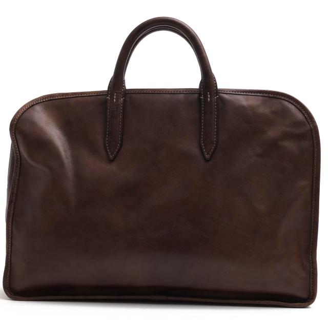 ○アニアリ aniary アイディアルヌメレザー 牛革 ビジネスバッグ ANS100 ヌメレザー ブリーフバッグ 迷彩・カモフラージュ柄 シボ  中古の通販は