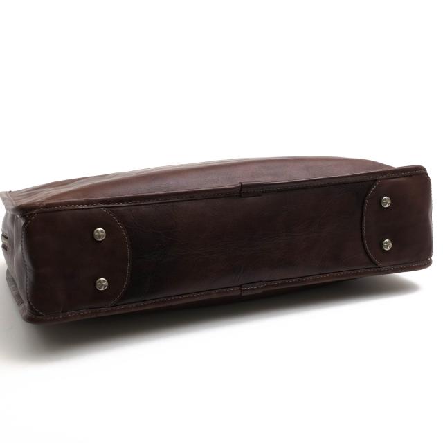 ○アニアリ aniary アイディアルヌメレザー 牛革 ビジネスバッグ ANS100 ヌメレザー ブリーフバッグ 迷彩・カモフラージュ柄 シボ  中古の通販は