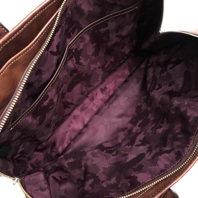 ○アニアリ aniary アイディアルヌメレザー 牛革 ビジネスバッグ ANS100 ヌメレザー ブリーフバッグ 迷彩・カモフラージュ柄 シボ  中古の通販は