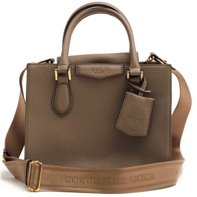 ○ココセリュックス ゴールド COCOCELUX GOLD マストロット社製ナチュラルシュリンク ヘラクレス 牛革 ハンドバッグ 205DA0403 ポ  中古