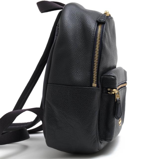 コーチ リュック シボ革 ミニチャーリー 黒 F38263 美品 COACH コーチ