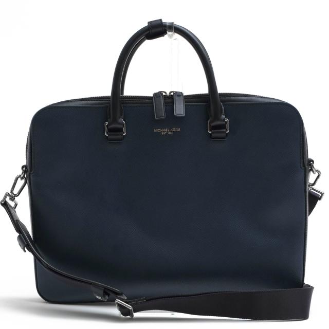 【美品】マイケル コース 2way ビジネスバッグ ブリーフケース ヘンリー 紺 美品】マイケルコース 2way ビジネスバッグ ブリーフケース ヘンリー 紺