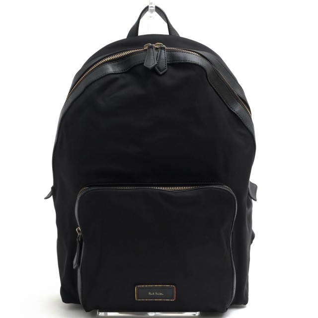 ○ポールスミス Paul Smith 一部牛革 リュック PSN465 CITY TRAVEL NYLON BACK PACK シティトラベル バックパック マルチストライ 中古