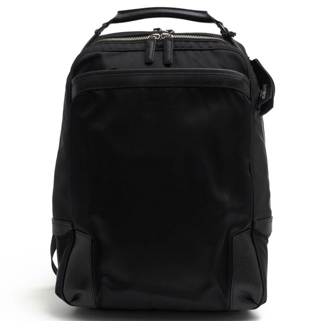 ○サムソナイト Samsonite 高強力ナイロン糸 ロービック 牛革 リュック AC7-09005 EL-LITE Backpack エルライト ビジネスリュック  中古