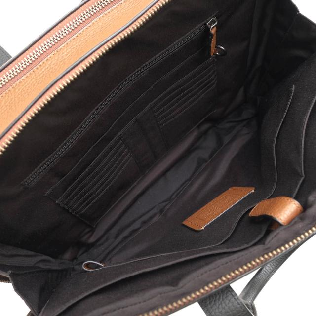 ○コーチ COACH ペブルドレザー 牛革 ビジネスバッグ F27617 Hamilton Day Brief ハミルトン デイ ブリーフ A4サイズ収納可 2WAY 中古_6