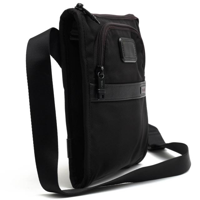 ○トゥミ TUMI バリスティックナイロン ナパレザー 牛革 ショルダーバッグ 022110D2 POCKET BAG SMALL ショルダーポーチ メンズ 【 中古_2