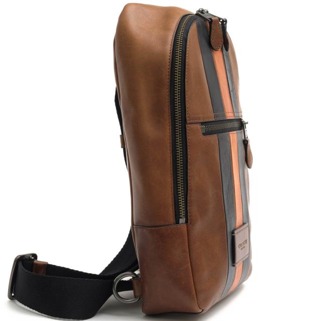 ○コーチ COACH スポーツカーフレザー 牛革 ショルダーバッグ 54206 Modern Varsity Campus Pack モダン ヴァーシティー キャンパ 中古_2