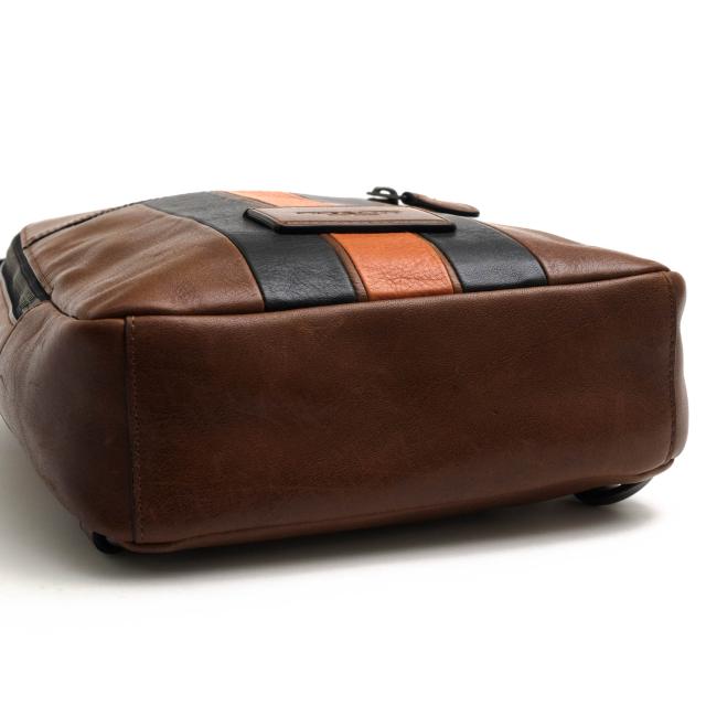○コーチ COACH スポーツカーフレザー 牛革 ショルダーバッグ 54206 Modern Varsity Campus Pack モダン ヴァーシティー キャンパ 中古_5