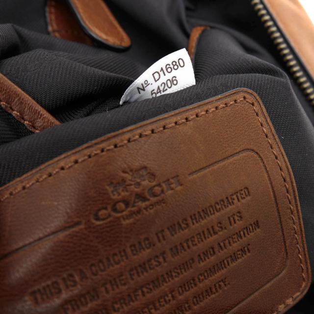 ○コーチ COACH スポーツカーフレザー 牛革 ショルダーバッグ 54206