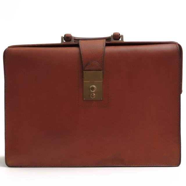 土屋鞄】ダレスバッグ レザー ブラック ロック金具 鍵欠品