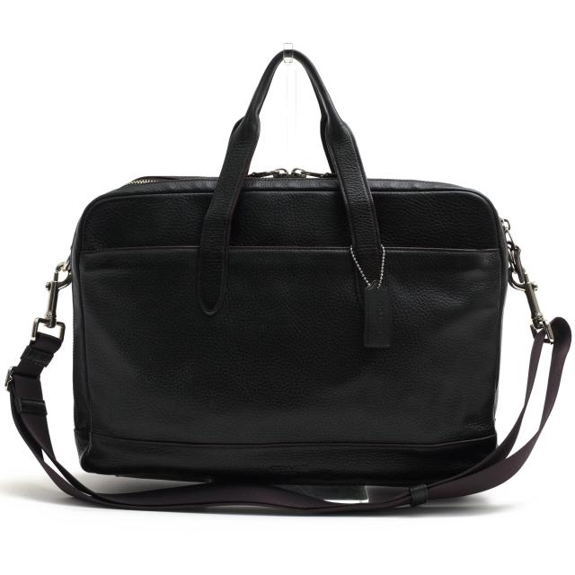 ○コーチ COACH ペブルドレザー 牛革 ビジネスバッグ F11312 HAMILTON COMMUTER ハミルトン コミューター A4サイズ収納可 2WAY シ  中古