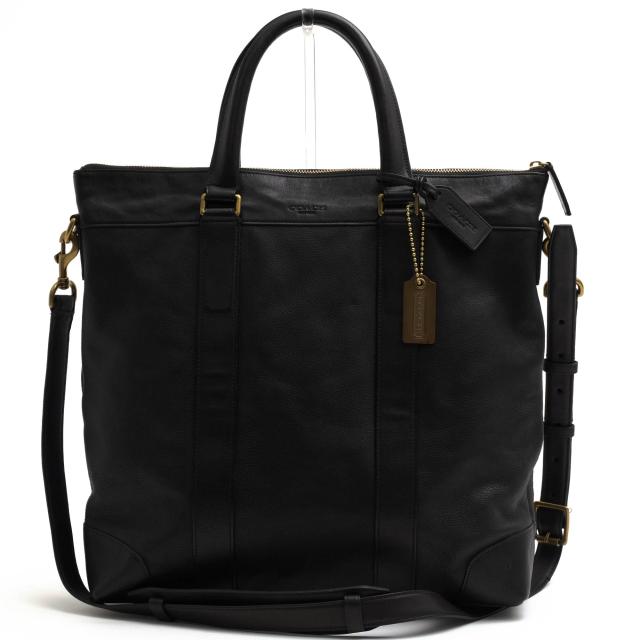 ○コーチ COACH イタリア産チェルボレザー 牛革 トートバッグ 70477 CROSBY Leather Tote クロスビー レザー トートX 2WAY ショル  中古