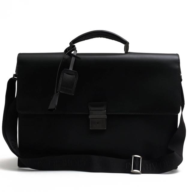 ○アルマーニ GIORGIO ARMANI 一部牛革 ビジネスバッグ YGM363 YCA24 2WAY ショルダーバッグ メンズ 【中古】 中古