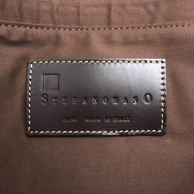 ○ステファノマーノ STEFANO MANO 牛革 ビジネスバッグ Art.3777 Missisipi A4サイズ収納可 2WAY ショルダーバッグ クロコ型押し 中古