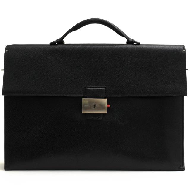 ○バリー BALLY チンギアーレ イタリア産 イノシシ革 ビジネスバッグ フラップ式 メンズ 【中古】 中古