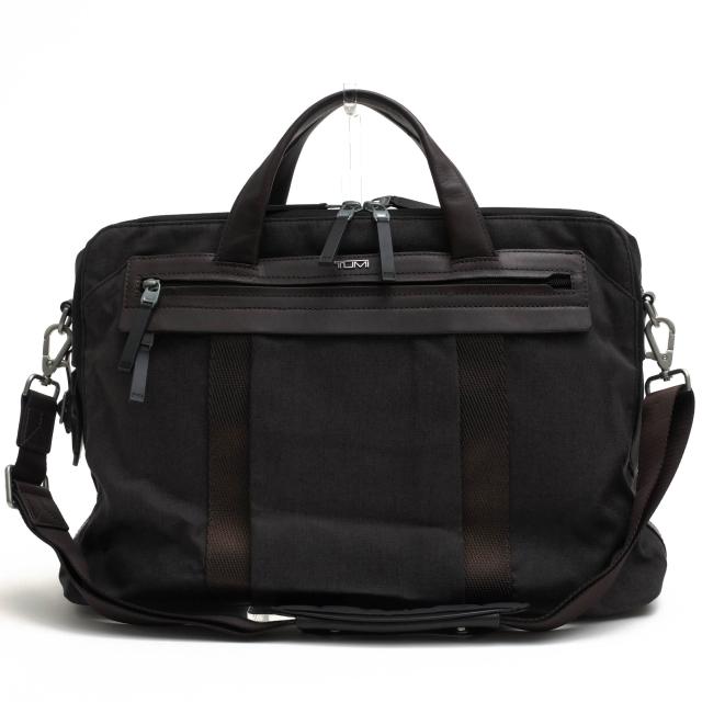 ○トゥミ TUMI Anthracite アンスラサイト ビジネスバッグ 68410ATE ALTOS Stratford Slim Zip Top Brief ストラトフォード スリム 中古